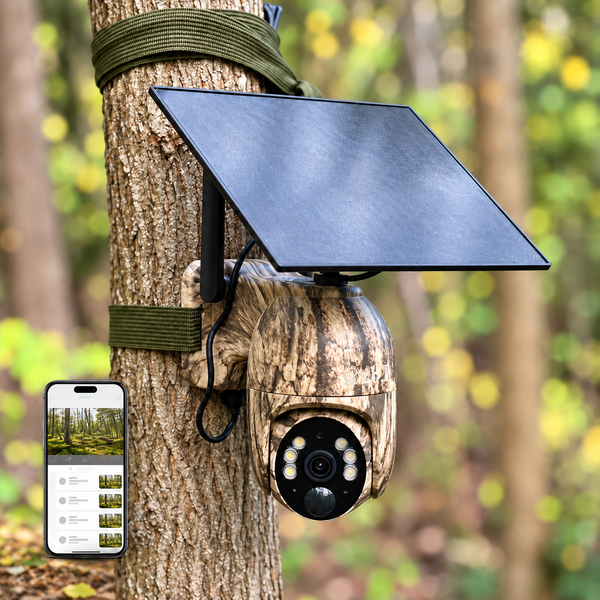4G Panorama Wildkamera LIVE, App und Solarpanel