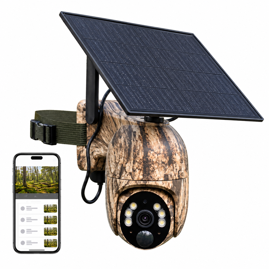 4G Panorama Wildkamera LIVE, App und Solarpanel