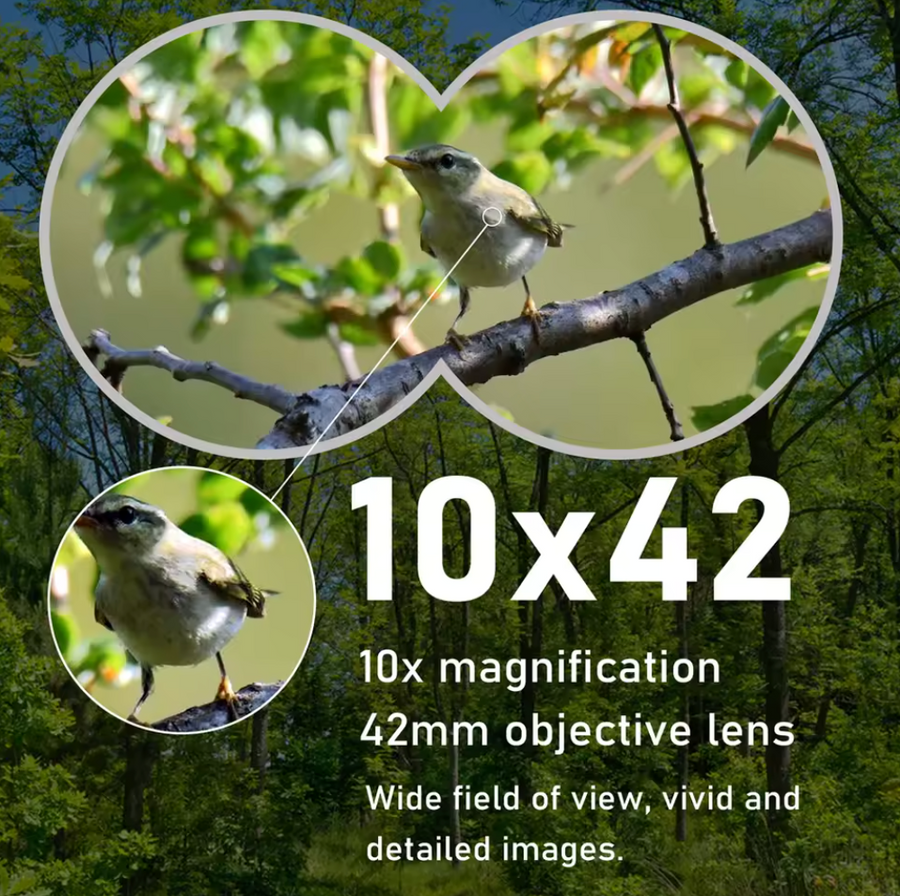 10x42 Binoculars for Hunting – BAK-4 & IPX7